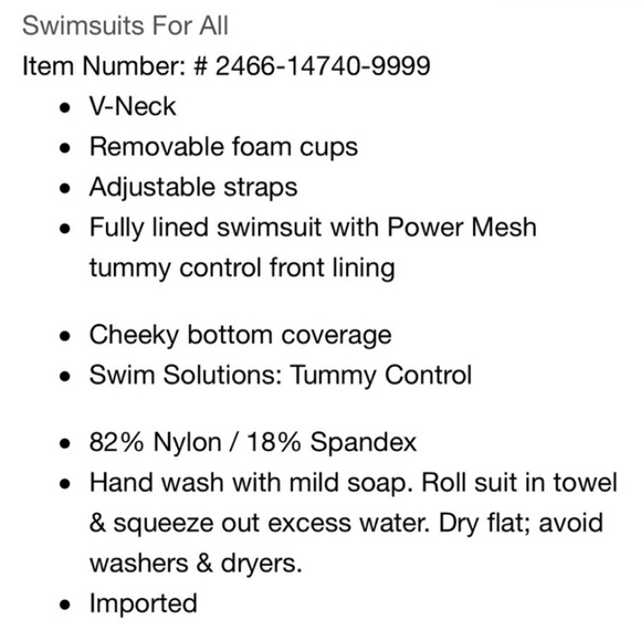 Swimsuits For All Swimsuit Sz 26 - Picture 4 of 5